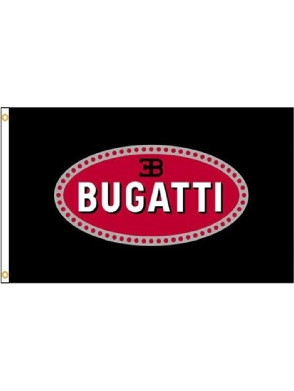 Bugatti Black Flag 3x5 FT Banner Flag Car Racing Show Garage Workshop